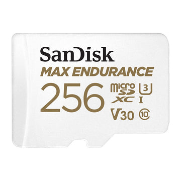 SanDisk MAX Endurance MicroSDXC, 256GB, U3, V30, C10, Full HD recording, w/Adapter